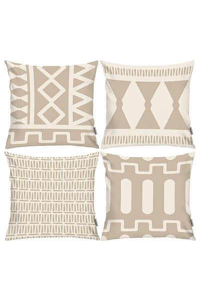 RİTMOHOME Σκανδιναβική Bohemian Ethnic Μαξιλαροθήκη 4 τεμαχίων
