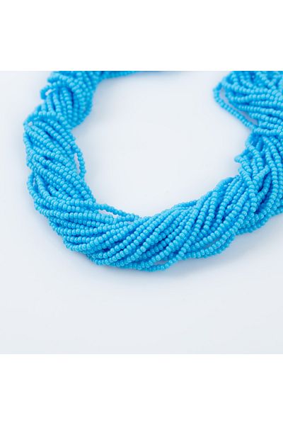 yfhobi 12 Strings - Czech Sand Beads, Jewelry Making Beads, Light Blue Color