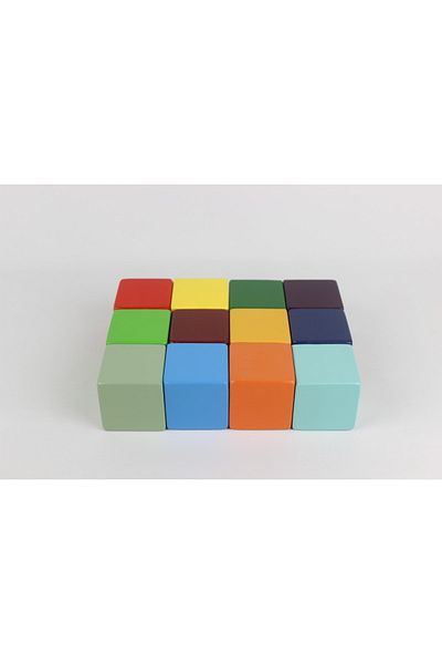 aliwooden 12 Pieces Waldorf Small Cubes (3,2 CM)