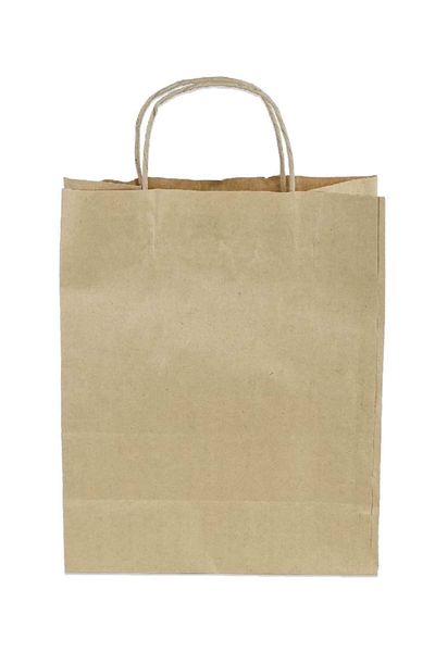 Milenay Auger Twist Handle Kraft Paper Bag, 25x31x12cm, 300 Pieces