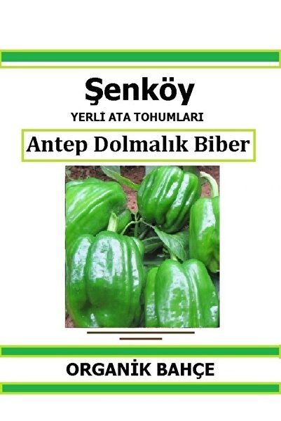 Şenköy Yerli Antep Acı Dolmalık Biber Tohumu Doğal Ata Tohum Pakette 20 Tohum...