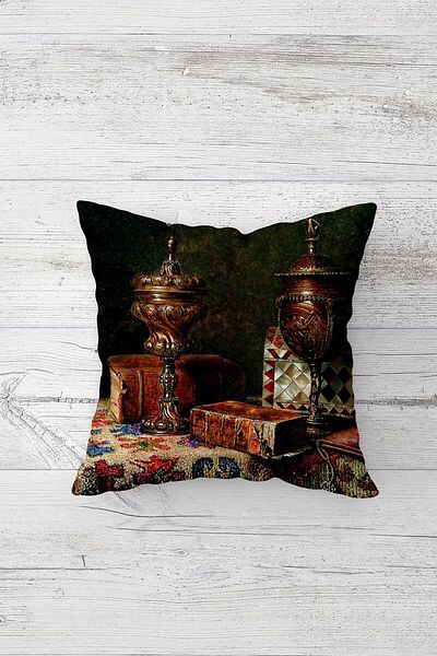 Pelangi Authentic Distressed Pattern Double Sided Printed Hidden Zippered Pillowcase Throw Pillow Seat Pillowcase