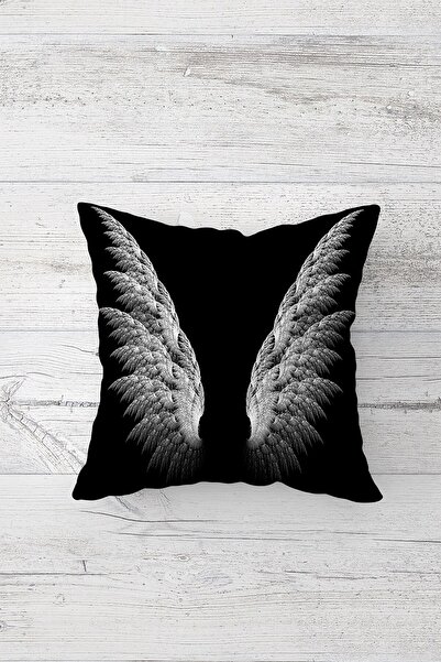 Pelangi غطاء وسادة بسحاب مخفي مطبوع على الوجهين بنمط ملاك، غطاء وسادة للمقعد