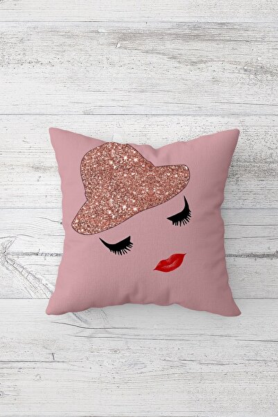 Pelangi قبعة رمش الشفاه مزدوجة الجانب مطبوعة غطاء وسادة بسحاب مخفي رمي وسادة ...