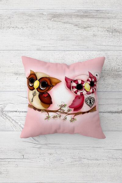 Pelangi البومة بامبي مزدوجة الجانب مطبوعة مخفي انغلق وسادة رمي وسادة مقعد وسا...