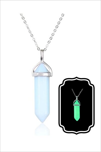 The Collection Karanlıkta Parlayan Doğaltaş Kolye