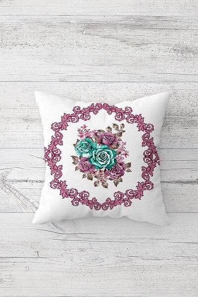 linazaitun One Side Printed Hidden Zipper Decorative Pillowcase Throw Pillow Case Seat Pillowcase