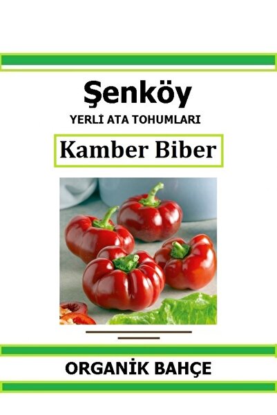 Şenköy Yerli Kamber Domates Biber Tohumu Doğal Ata Tohum Pakette 20 Tohum + H...