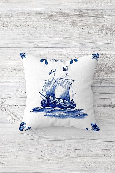 Latibule Double Sided Printed Hidden Zippered Decorative Pillow Case Throw Pillow Cover Seat Pillow Case