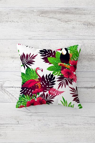 linazaitun One Side Printed Hidden Zipper Decorative Pillowcase Throw Pillow Case Seat Pillowcase