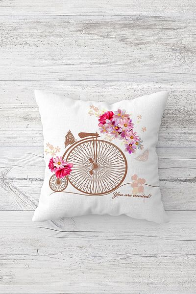 linazaitun One Side Printed Hidden Zipper Decorative Pillowcase Throw Pillow Case Seat Pillowcase