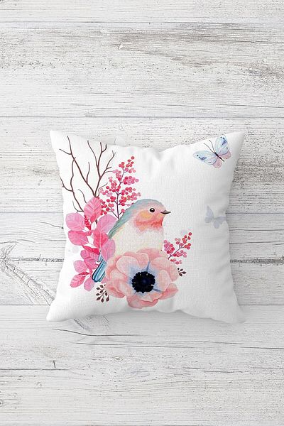 linazaitun One Side Printed Hidden Zipper Decorative Pillowcase Throw Pillow Case Seat Pillowcase