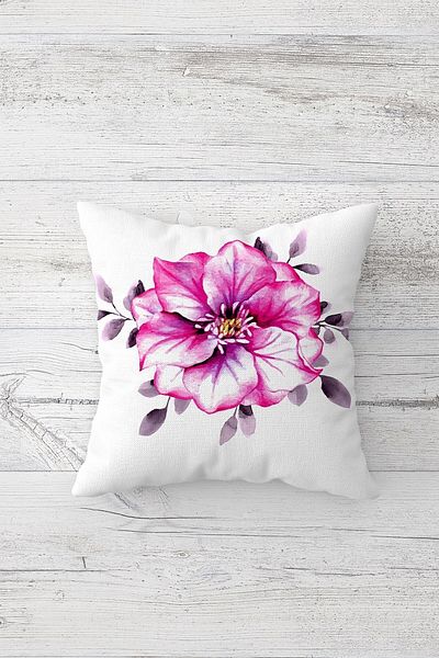 linazaitun One Side Printed Hidden Zipper Decorative Pillowcase Throw Pillow Case Seat Pillowcase