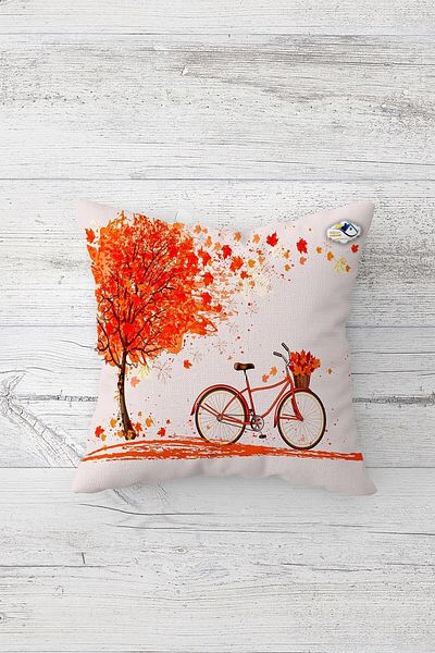 linazaitun One Side Printed Hidden Zipper Decorative Pillowcase Throw Pillow Case Seat Pillowcase