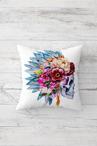 linazaitun One Side Printed Hidden Zipper Decorative Pillowcase Throw Pillow Case Seat Pillowcase