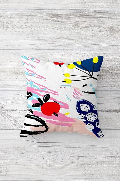 linazaitun One Side Printed Hidden Zipper Decorative Pillowcase Throw Pillow Case Seat Pillowcase