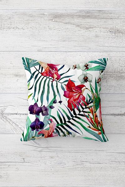 linazaitun One Side Printed Hidden Zipper Decorative Pillowcase Throw Pillow Case Seat Pillowcase