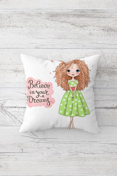 linazaitun One Side Printed Hidden Zipper Decorative Pillowcase Throw Pillow Case Seat Pillowcase