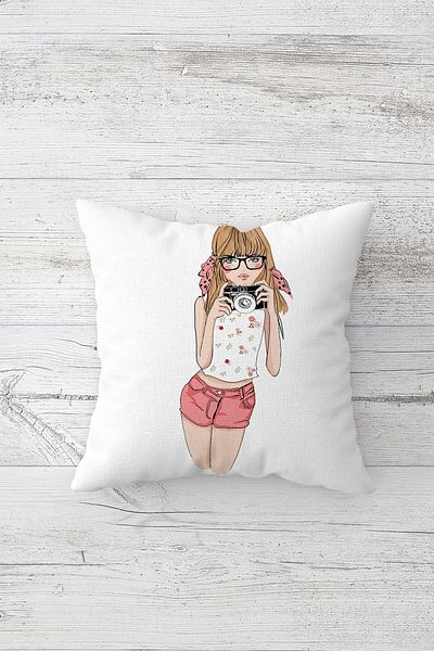 linazaitun One Side Printed Hidden Zipper Decorative Pillowcase Throw Pillow Case Seat Pillowcase