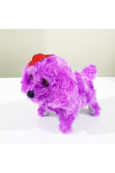 CAN Oyuncak Pilli Peluş Köpek Yürür Işıklıdır Havlar Havhav...