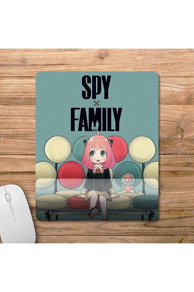 Pixxa موديل لوحة ماوس Spy X Family مع مسند للمعصم - 3 بيضاوي