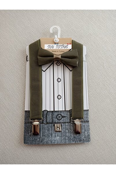 sun desing Papyon Askı Takımı Pantolon Askısı Çocuk Papyon Çocuk Pantolon Askısı