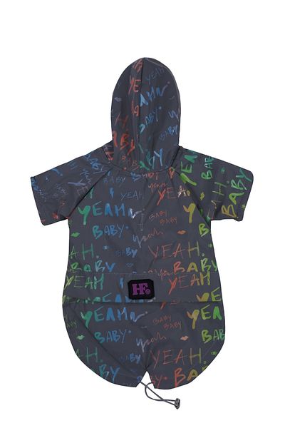 Glipet Cat And Dog Dress - Brush Paint Letters Hooded