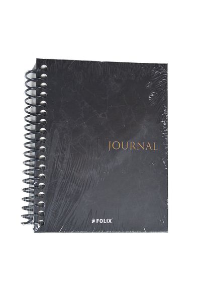 Folix Journal Spiraled Hard Covered Pointed Undated Agenda 12 Cm X 16 Cm 100 Yp