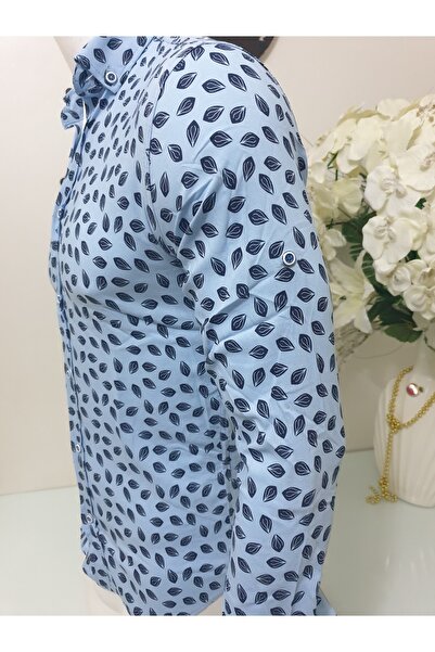 GGMM Erkek Spor Gömlek Licrali Baskılı