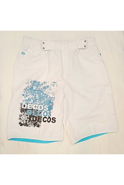 MasmaviMilla Costum de baie alb pentru bărbați, căptușit cu buzunar, pantalon...