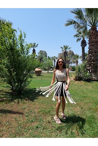 İYE'S Pery Ecru Macrame Dress