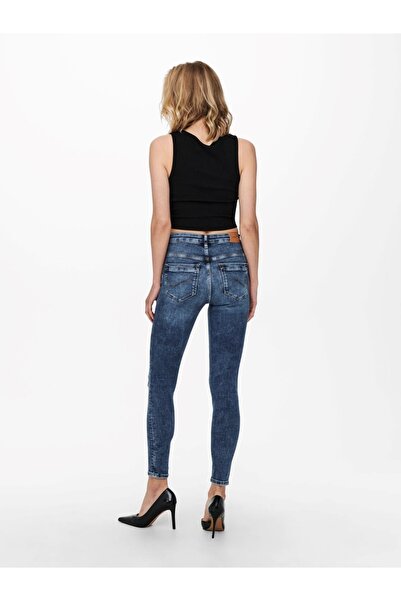 ONLY Women's Ripped Detailed Jeans Trousers 15241943 Onlpaola Hw Sk Dnm