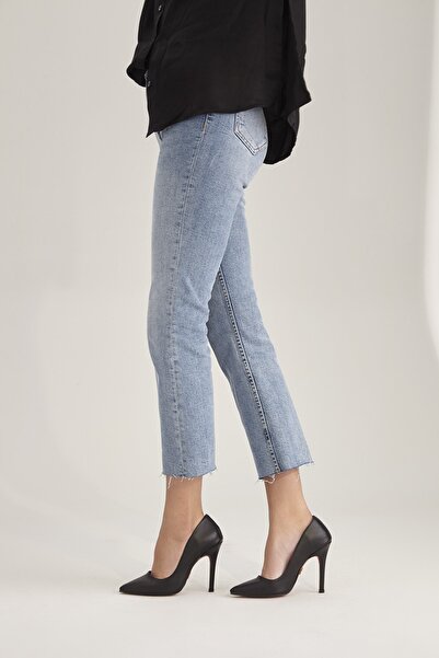 AYAKKABI PRENSİ 153 Siyah Mat 10 Cm Kadın Stiletto, Platform Topuklu Ayakkabı