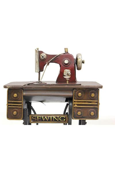 Rabişim Decorative Metal Sewing Machine Trinket Desktop Gift