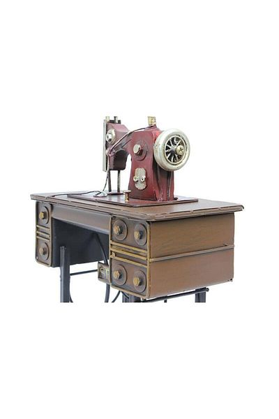 Rabişim Decorative Metal Sewing Machine Trinket Desktop Gift