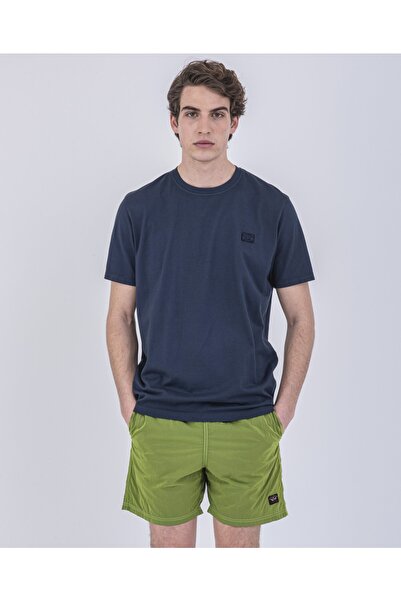 PAUL&SHARK Ανδρικό πλεκτό μπλουζάκι C.w. Βαμβάκι