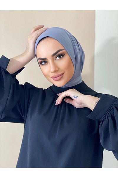 erasra class Snap Fastener Ready Scarf Shawl Hijap Grey Χρώμα