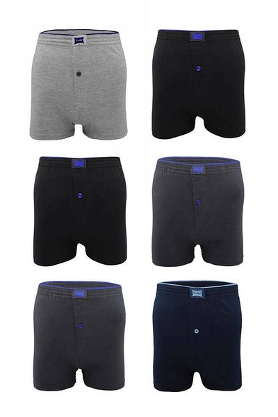 Tutku Χτενισμένο Cotton Straight Boxer 117 6 Pack Κωδικός/χρώμα: Μικτό χρώμα [Beybeer]