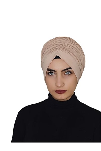 erasra class Design Ready-made Bonnet Shawl Skin Color