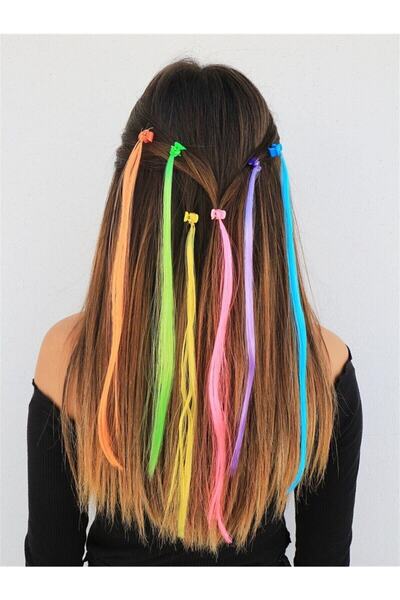 hbtasarim Для дівчинки з кольоровим волоссям, з застібкою-кнопкою