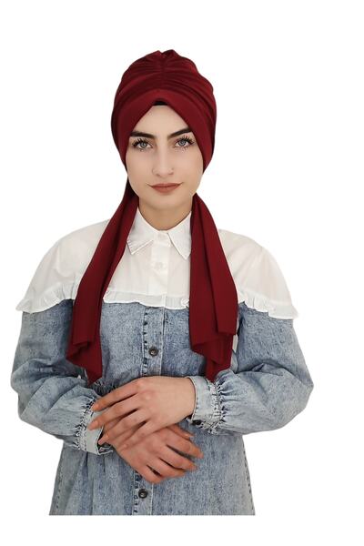 erasra class تصميم غطاء محرك السيارة جاهز برباط Hijap Claret Red