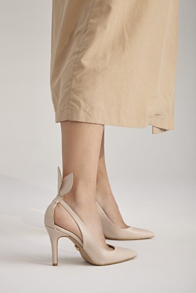 AYAKKABI PRENSİ Thumper Stiletto Nude Matte 8 cm Women's Stiletto, High Heels