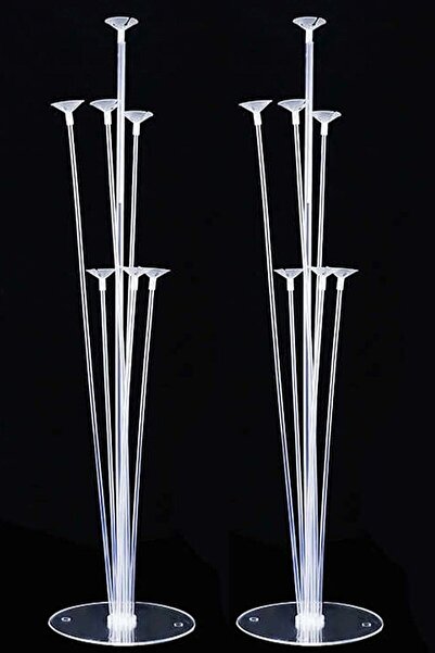 Genel Markalar 2 Adet Balon Süsleme Standı 7li Çubuklu Ikili Set Ayaklı Stand