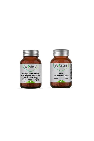 VeNatura 5-htp 100 Mg + Magnesium Citrate And P5p (Vitamin B6) - 90 Capsules