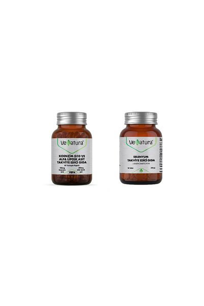 VeNatura Coenzyme Q10 and Alpha Lipoic Acid - 60 Capsules + Selenium 200mg 90 Tablets