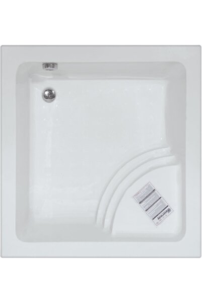 Waterway Elmira Oturmalı Mini Kare Küvet 100x100 H:43 Gövde + Metal Ayak+ Dört Yön Panel