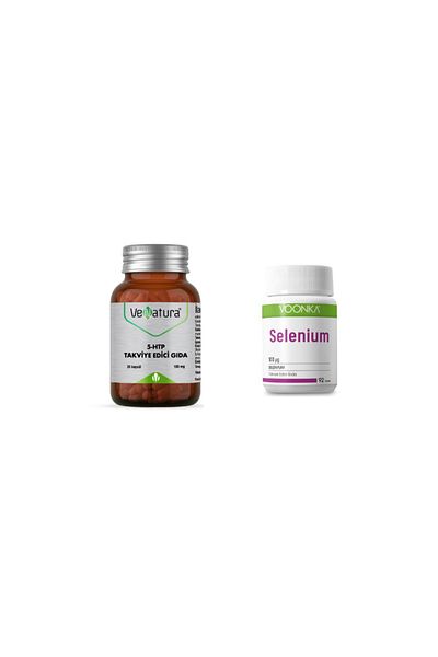 VeNatura 5-HTP 100 Mg 30 Capsules + Selenium 100 Mcg 92 Tablets