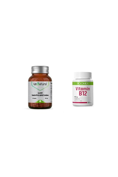 VeNatura 5-HTP 100 Mg 30 Capsules + B12 102 Tablets