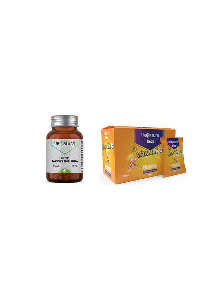 VeNatura 5-htp 100 Mg 30 Capsules + C 30 Sachet For Children