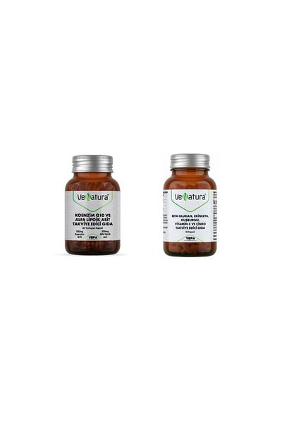 VeNatura Coenzyme Q10, Alpha Lipoic Acid 60 Capsules + Beta Glukan 30 Capsules